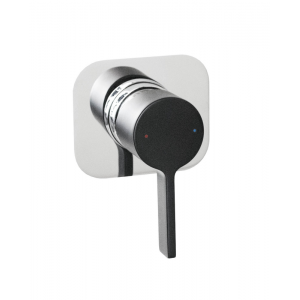 Martini Wall Mixer Matte Black & Chrome